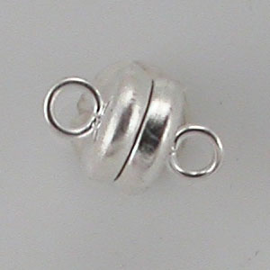6mm MINI Magnetic Clasp Silver Plate (1 set)