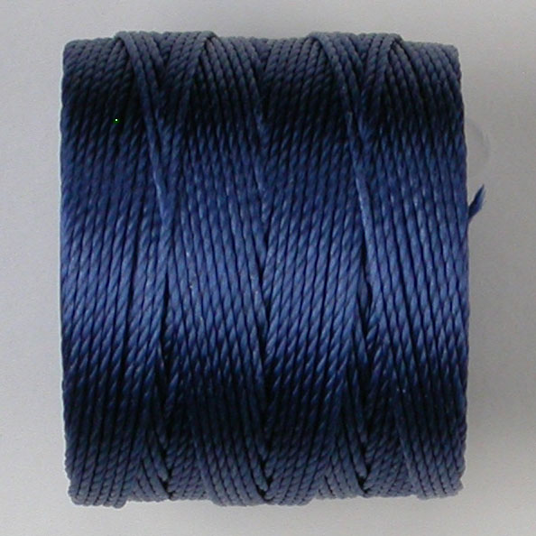S-Lon Micro Macrame Cord, .5mm Cyan Blue Color - SS1